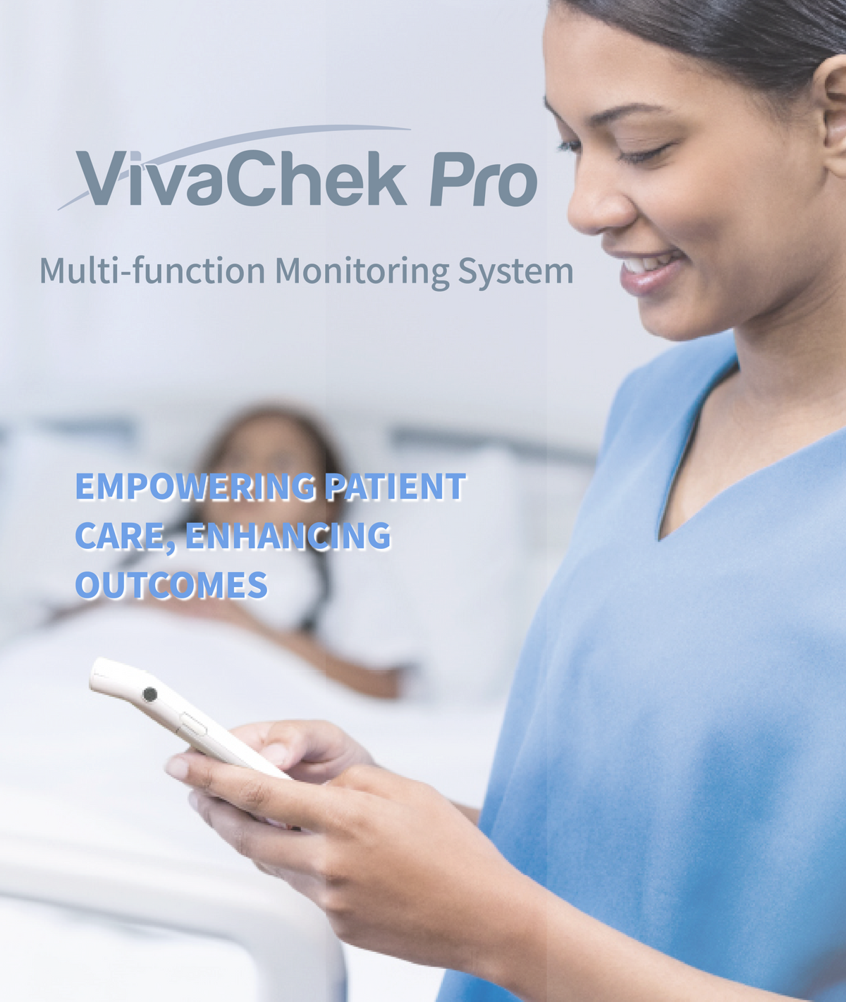 Global Healthcare Medical GHM Pro US multi-function monitoring system - Professional hospital-grade meter for glucose, ketone, and uric acid testing with 4.5-inch color touch screen, infrared barcode scanner, strip ejector, LAN/WiFi/Bluetooth connectivity, 10,000-patient memory, and HIS/LIS/EMR integration for clinical point-of-care testing