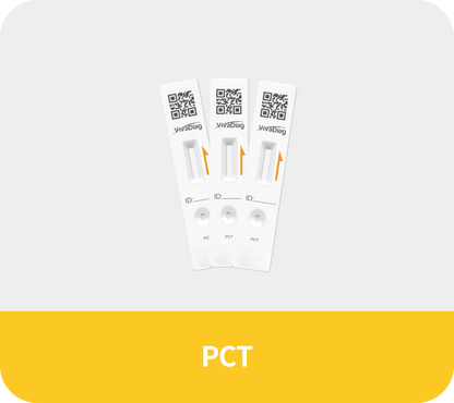 Global Healthcare Medical GHM PCT US procalcitonin test kit (FIA) - quantitative fluorescence immunoassay for PCT measurement in whole blood, serum, or plasma with 10-minute test time and 0.1-50 ng/mL measuring range