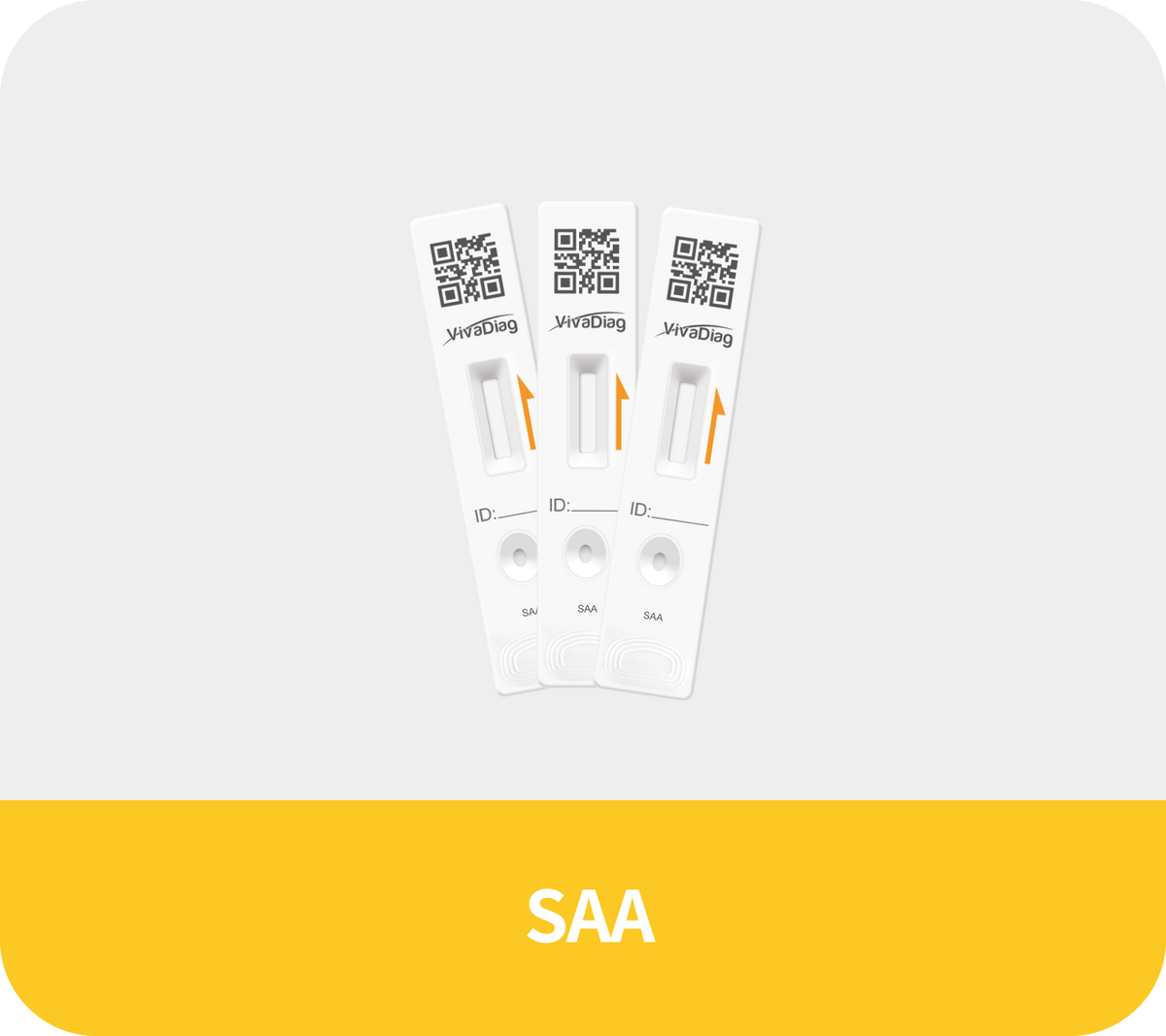 Global Healthcare Medical GHM SAA US serum amyloid A protein test kit (FIA) - quantitative fluorescence immunoassay for SAA measurement in whole blood, serum, or plasma with 10-minute test time and 5-100 mg/L measuring range