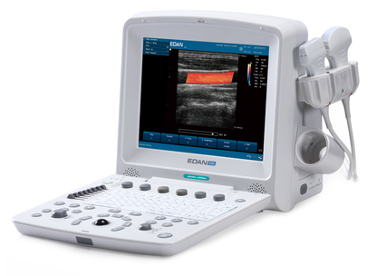 EDAN U50 VET portable veterinary ultrasound system with 12.1-inch display and color Doppler imaging