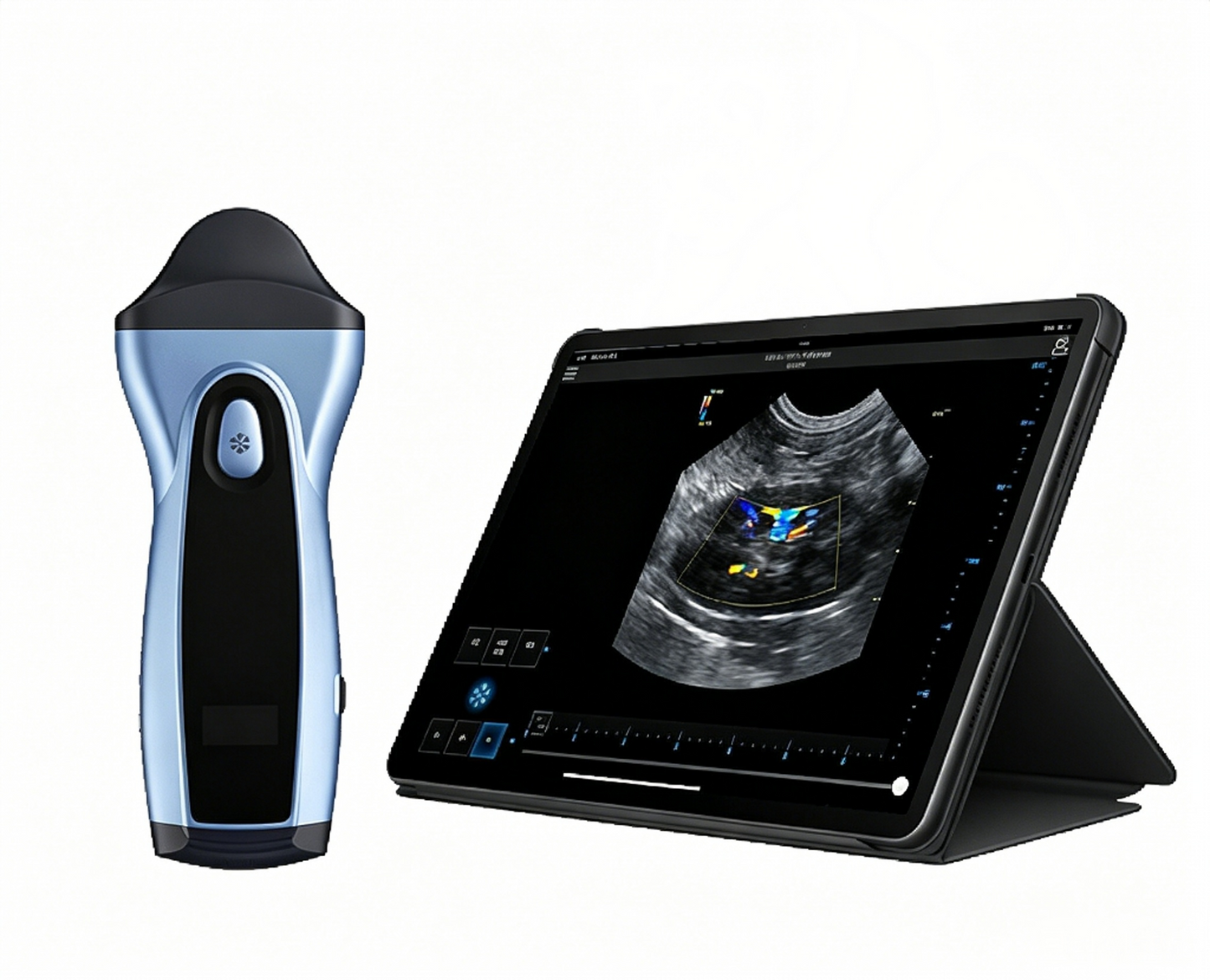 GHM-VPIU1D Veterinary Ultrasound | Wireless Handheld Device for Panda Cub Abdominal Imaging