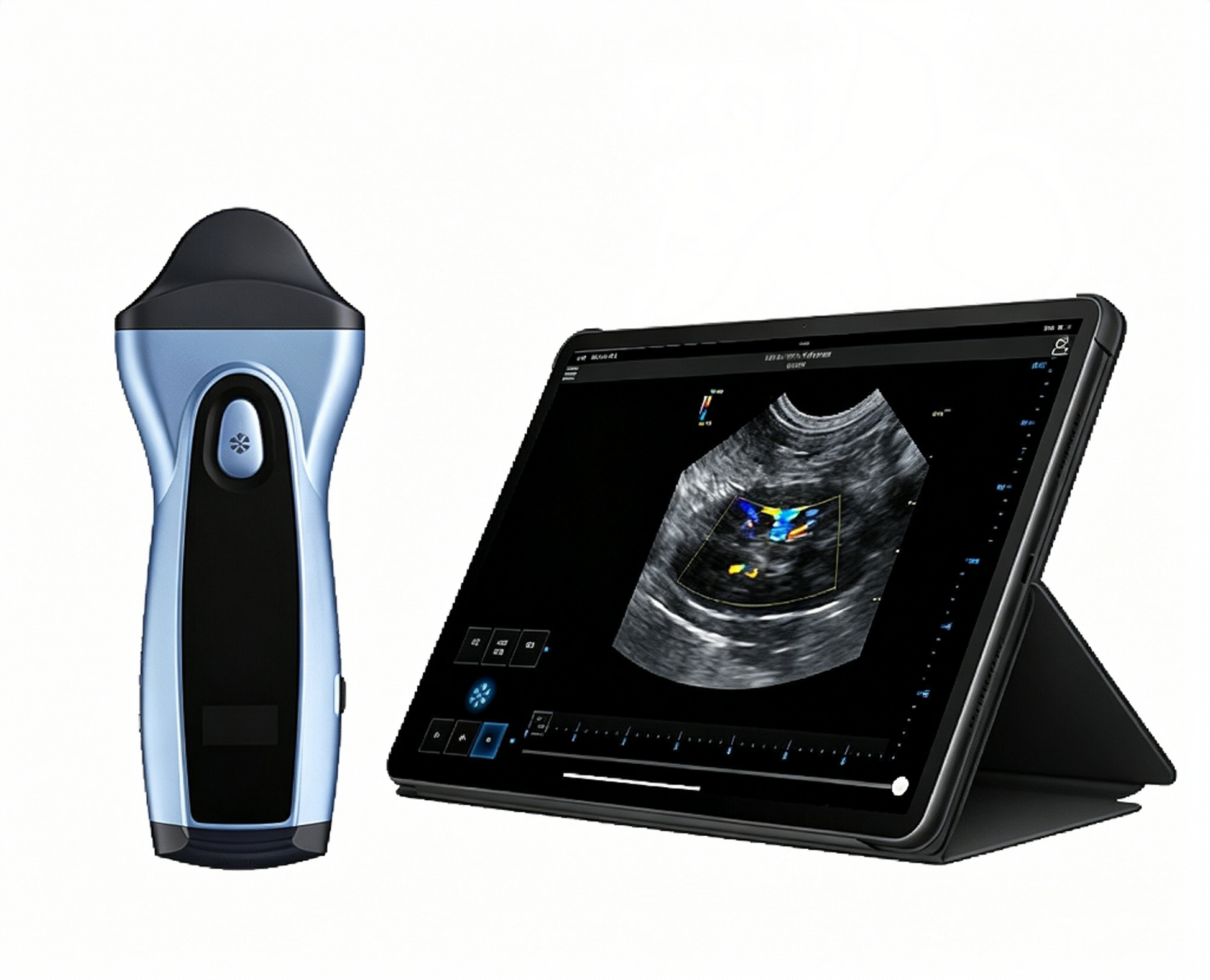 GHM-VPIU1D Veterinary Ultrasound | Wireless Handheld Device for Panda Cub Abdominal Imaging