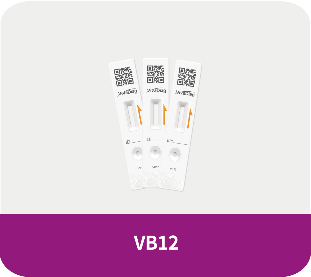 Global Healthcare Medical GHM VB12 US vitamin B12 test kit (FIA) - quantitative fluorescence immunoassay for vitamin B12 measurement in whole blood, serum, or plasma with 15-minute test time and FIA analyzer compatibility for vitamin B12 deficiency assessment