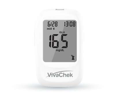 Global Healthcare Medical GHM X US multi-function monitoring system - Three-in-one meter for glucose, ketone, and uric acid testing with optional Bluetooth connectivity, 1,000-result memory, strip ejector, and Guard app compatibility for home health monitoring