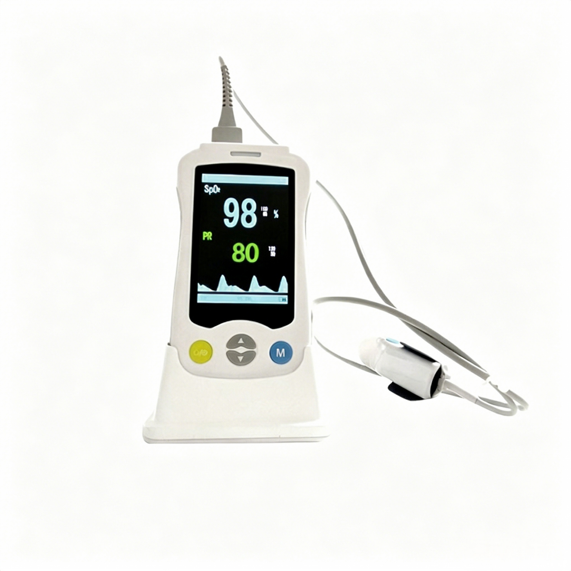 Patient Recovery Monitor | 3.5" Handheld Pulse Oximeter for Post-Op Care