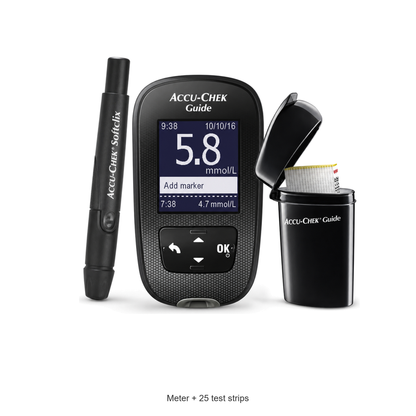 Accu-Chek Guide blood glucose meter - Meter + 25 test strips