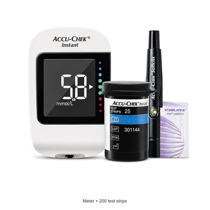 Accu-Chek Instant glucose meter kit — Meter + 200 test strips