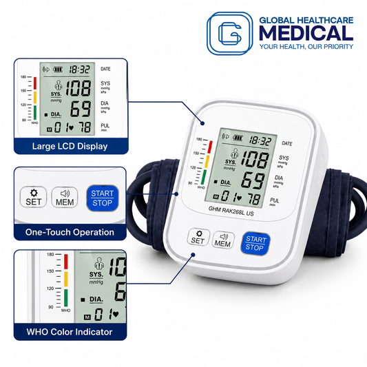 Global Healthcare Medical GHM RAK268L US upper-arm blood pressure monitor - image 1