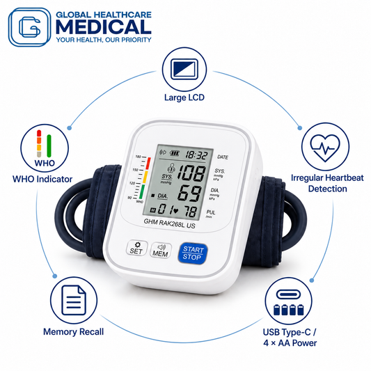 Global Healthcare Medical GHM RAK268L US upper-arm blood pressure monitor - image 1