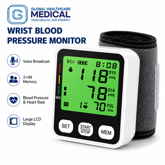 Global Healthcare Medical GHM RAK188 US wrist blood pressure monitor - image 1