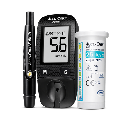ACCU-CHEK Active blood glucose meter and test strips