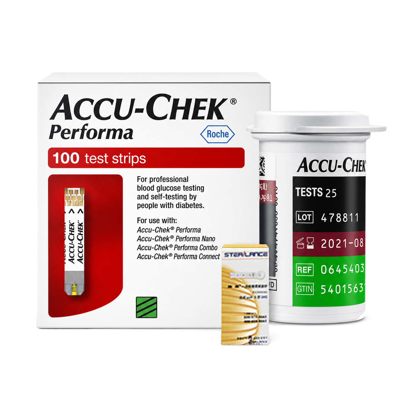 ACCU-CHEK Performa test strips and accessories