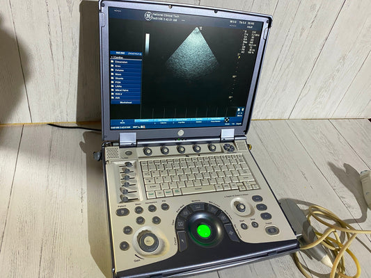 Ge Logic E portable Ultrasound machine with one linear array probe L8-8S #
