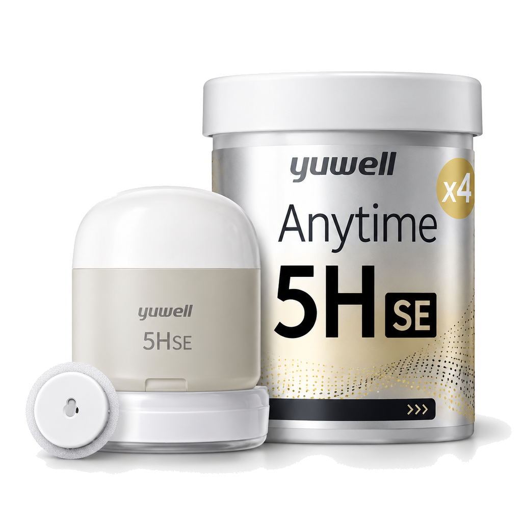 Yuwell Anytime5HSE Continuous Glucose Monitor, 4 Boxes product image 1