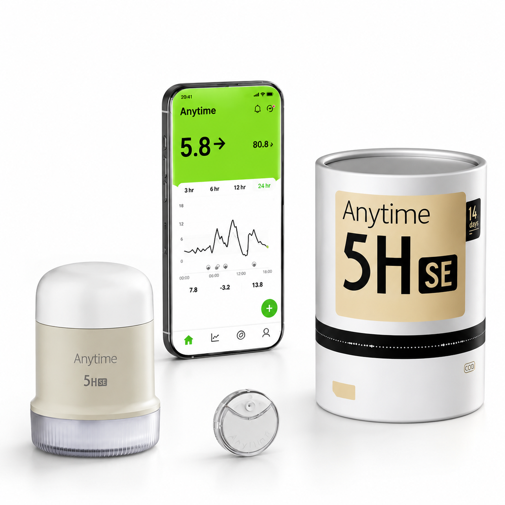 Yuwell Anytime5HSE Continuous Glucose Monitor, 4 Boxes product image 6